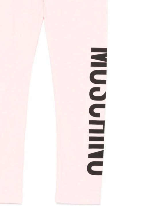 25FW [키즈] 모스키노 레깅스 HDP06RLBA11 50209 Pink - MOSCHINO