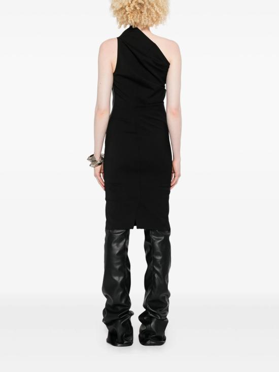 25FW 릭 오웬스 숏 원피스 RP02E4520WST 09 Black - RICK OWENS