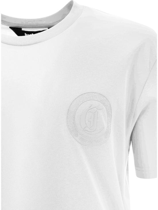 25SS 저스트까발리 반팔 티셔츠 78OAHT01 CJ500003 White - JUST CAVALLI