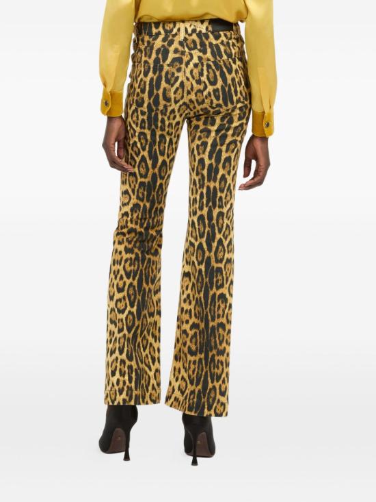 25FW 로베르토 카발리 데님 팬츠 VWJ221 DAQ7100504 Brown - ROBERTO CAVALLI