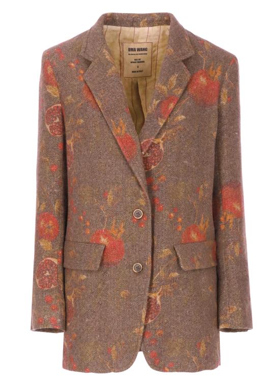 25FW 우마 왕 수트 자켓 UP6007 UW067BROWN RED Brown