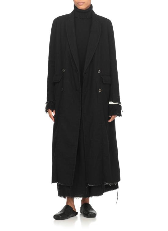 25FW 우마 왕 롱 스커트 UP2008 UW900BLACK Black - UMA WANG