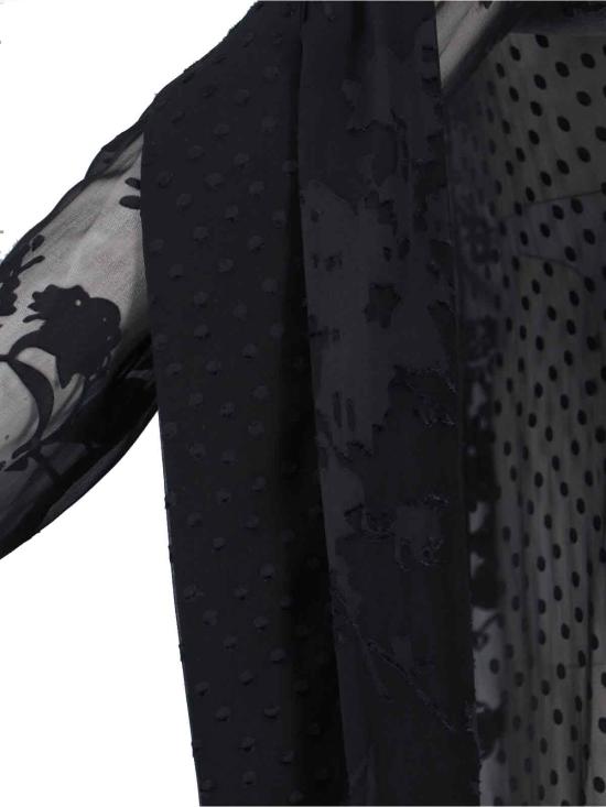 25FW 마린세르 미디 원피스 WDR420A UWOV0056 BK99 Black - MARINE SERRE