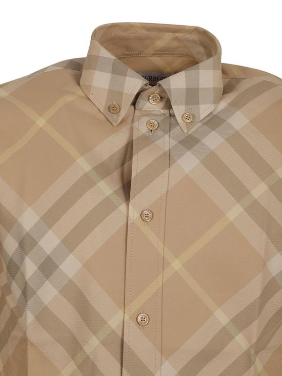  버버리 체크 긴팔 셔츠 8083594 B8686 Brown - BURBERRY