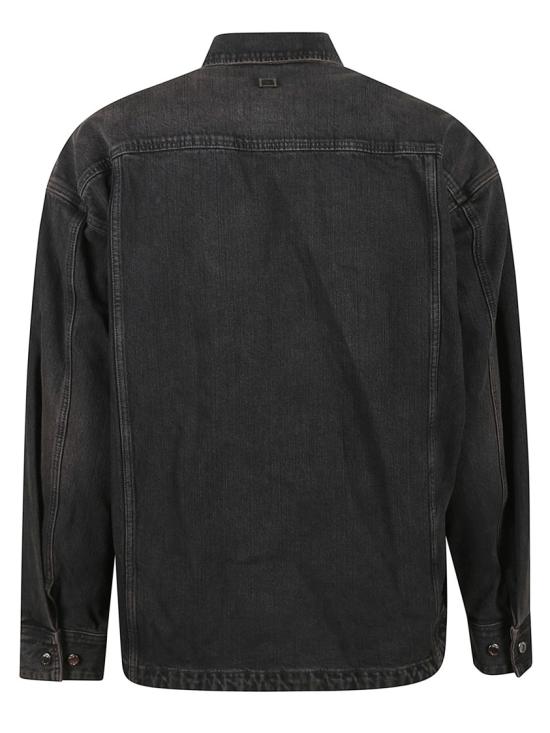25FW 우영미 데님 셔츠 W253SH23982B Black - WOOYOUNGMI