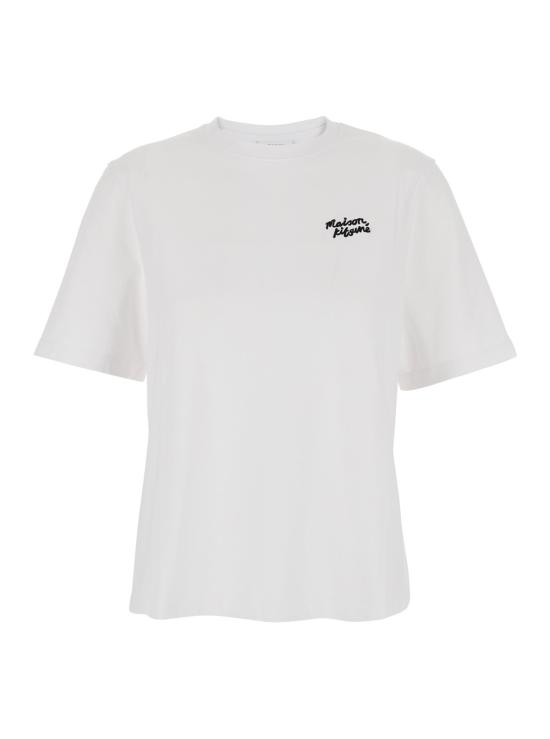 25FW 메종키츠네 핸드라이팅 컴포트 티셔츠 PW00114KJ0119O102 White