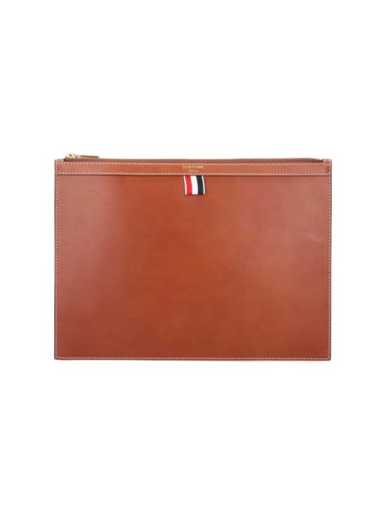  톰브라운  페블 그레인 미디엄 클러치 MAC021L L0044255 Brown