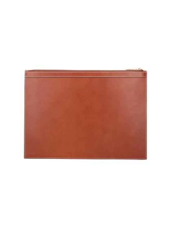  톰브라운  페블 그레인 미디엄 클러치 MAC021L L0044255 Brown - THOM BROWNE