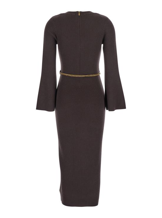 25FW 마이클 코어스 미디 원피스 MF5835G4VR201 Brown - MICHAEL KORS