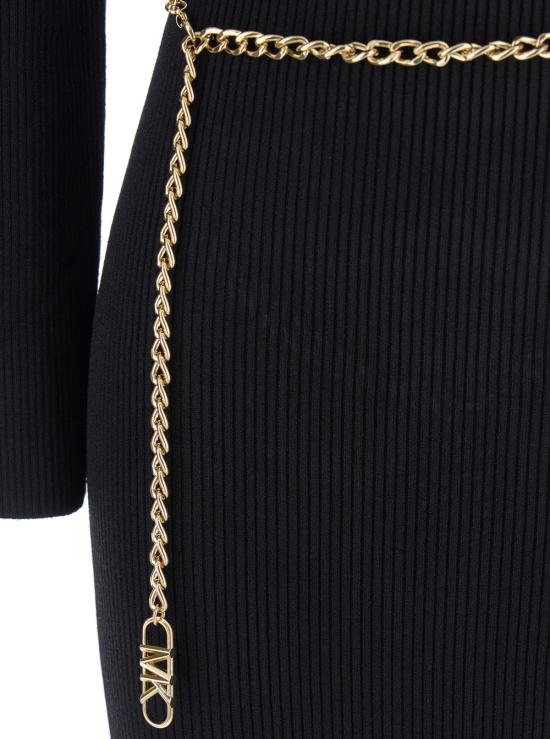 25FW 마이클 코어스 미디 원피스 MF583C633D001 Black - MICHAEL KORS