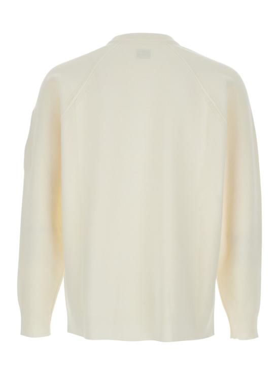 25FW 씨피 컴퍼니 램스울 크루넥 스웨터 19CMKN040A110149A103 White - C.P. COMPANY