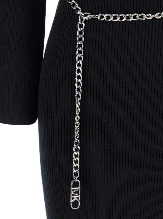 25FW 마이클 코어스 미디 원피스 MF5835G4VR001 Black - MICHAEL KORS
