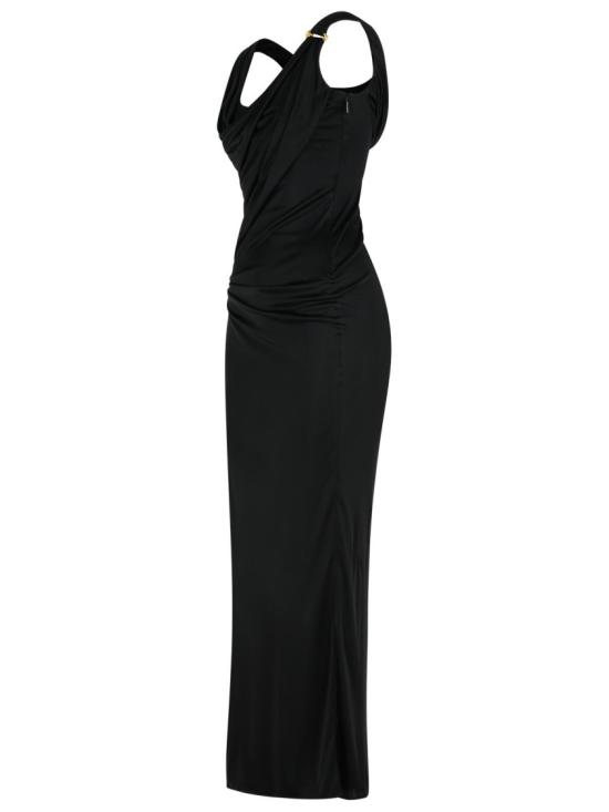 25FW 베르사체 롱 원피스 1020424 1A12497 1B000 Black - VERSACE