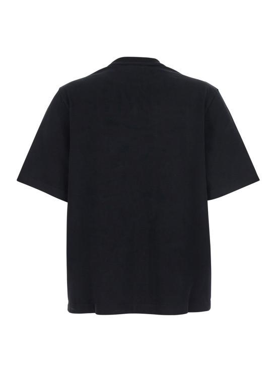25FW 메종키츠네 핸드라이팅 컴포트 티셔츠 PW00114KJ0119O197 Black - MAISON KITSUNE