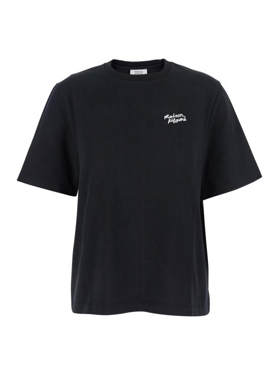 25FW 메종키츠네 핸드라이팅 컴포트 티셔츠 PW00114KJ0119O197 Black