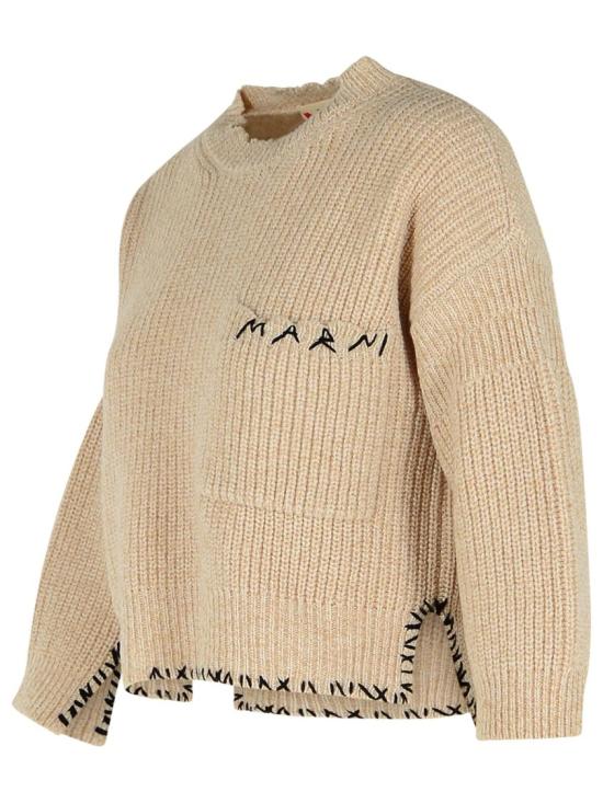 25FW 마르니 스웨터 GCMD0626EQ UFH301 00W23 Neutrals - MARNI