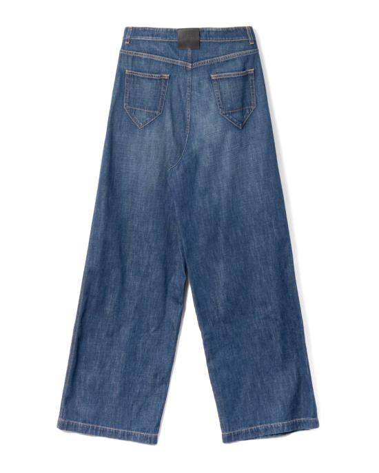 25FW 랑방 데님 팬츠 RW TR0316 D089 E25 23 MEDIUM BLUE Blue - LANVIN