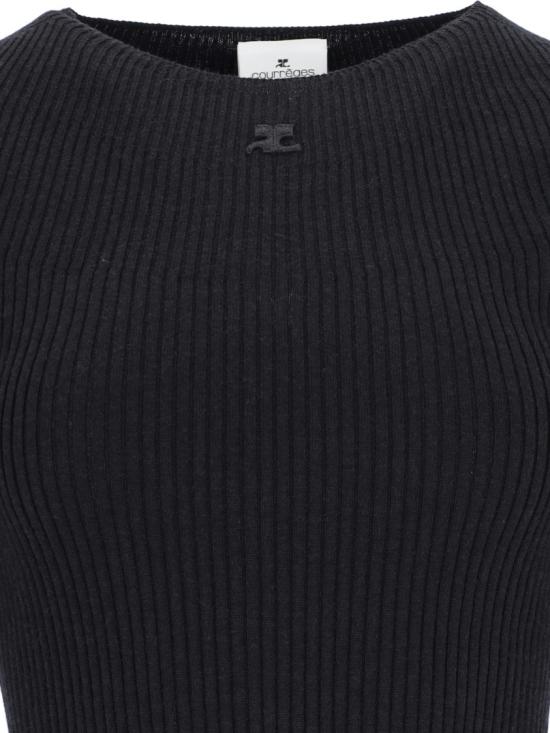  쿠레쥬 스웨터 124MPU130FI00499999 Black - COURREGES