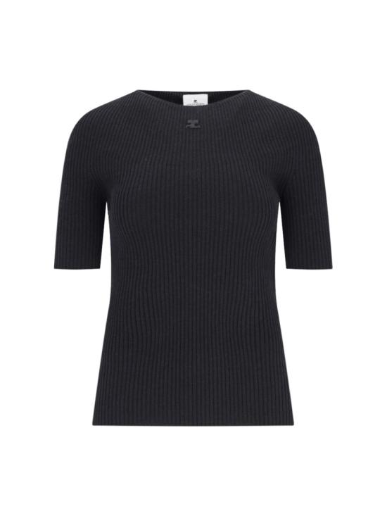  쿠레쥬 스웨터 124MPU130FI00499999 Black