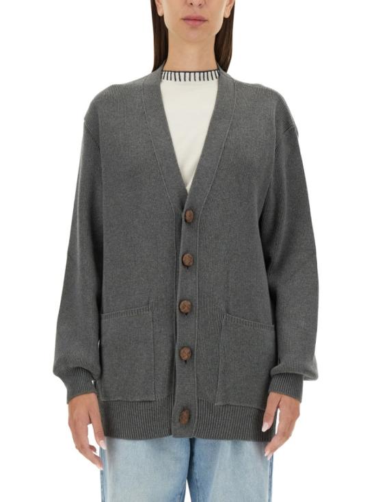 25FW 골든구스 코튼 버튼 가디건 GWP00950 P00066260304 Grey