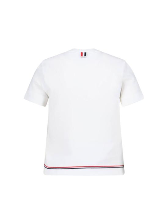 25SS 톰브라운 반팔 티셔츠 FJS193A J0185100 White - THOM BROWNE