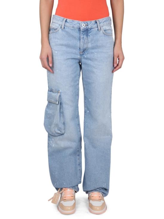  오프화이트 데님 팬츠 OWYB014 S23DEN0014001 Blue