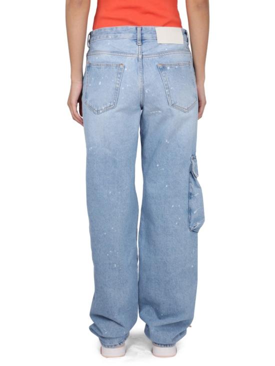  오프화이트 데님 팬츠 OWYB014 S23DEN0014001 Blue - OFF WHITE