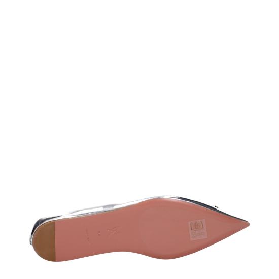 25SS 아미나 무아디 플랫 슈즈 CAMELIAFLATMIRRORSILVER - AMINA MUADDI