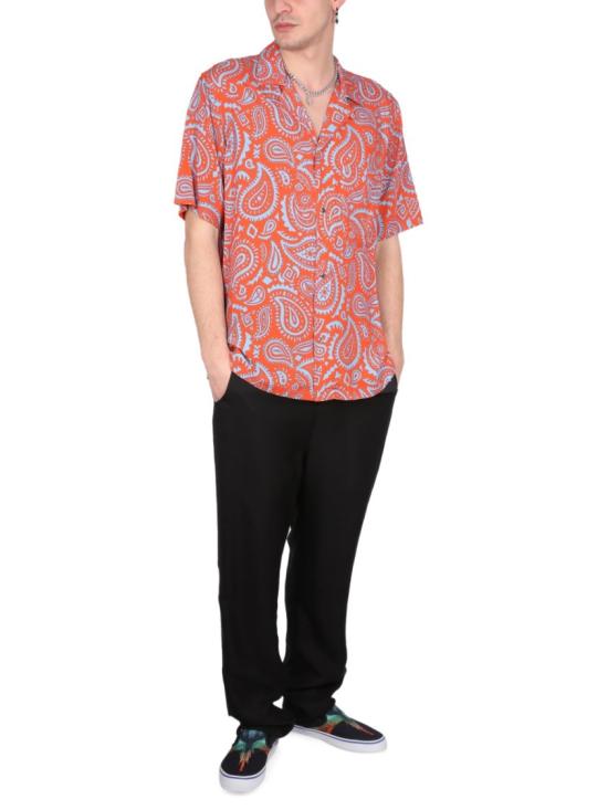  마르셀로 불론 반팔 셔츠 CMGG001 S23FAB0012540 Red - MARCELO BURLON