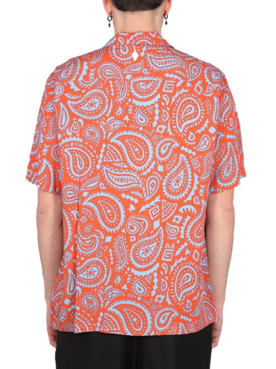  마르셀로 불론 반팔 셔츠 CMGG001 S23FAB0012540 Red - MARCELO BURLON