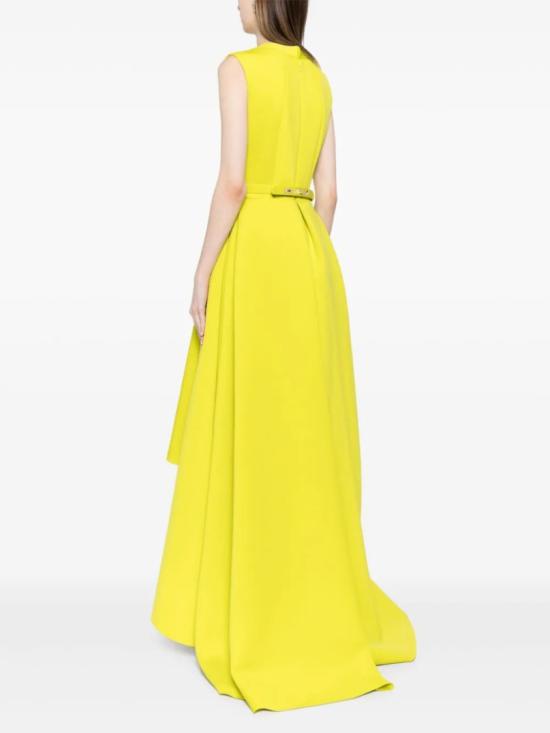  사이드 코베이시 롱 원피스 하이로우 스커트가 있는 네오프렌 드레스 - SAIID KOBEISY