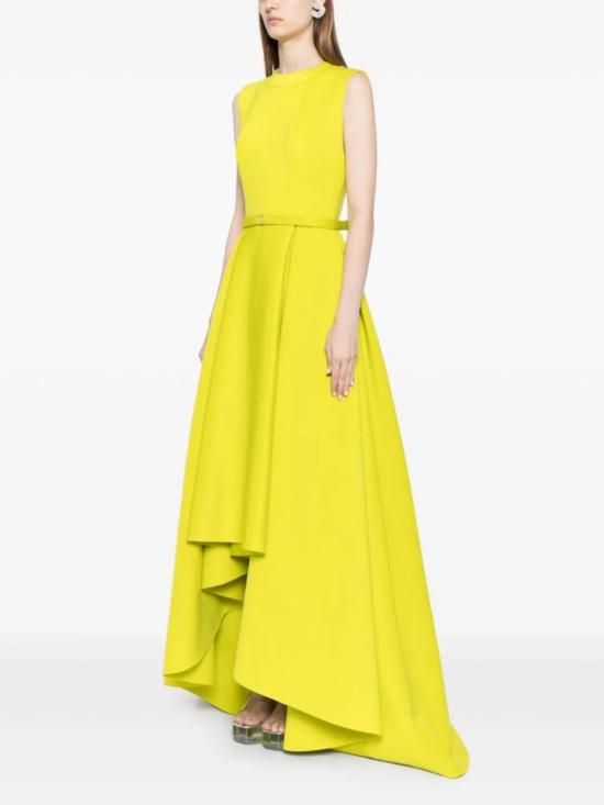  사이드 코베이시 롱 원피스 하이로우 스커트가 있는 네오프렌 드레스 - SAIID KOBEISY