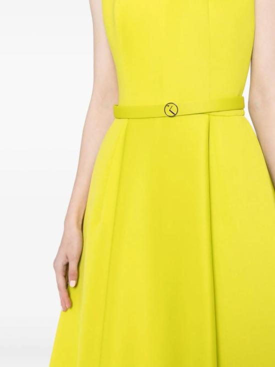  사이드 코베이시 롱 원피스 하이로우 스커트가 있는 네오프렌 드레스 - SAIID KOBEISY