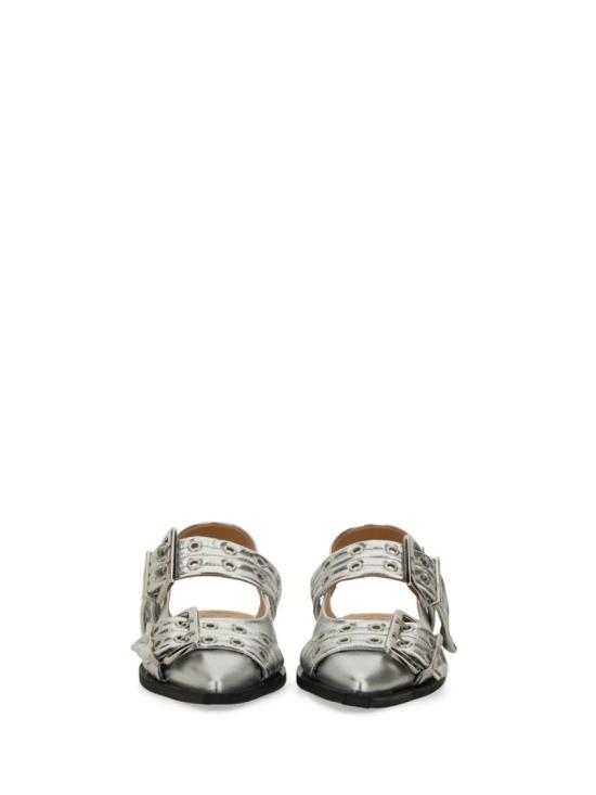  가니 플랫 슈즈 S2725 018 Silver - GANNI