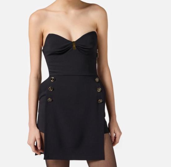 25FW 엘리자베타프랜치 숏 원피스 AB82457E2110 Nero Black - ELISABETTA FRANCHI