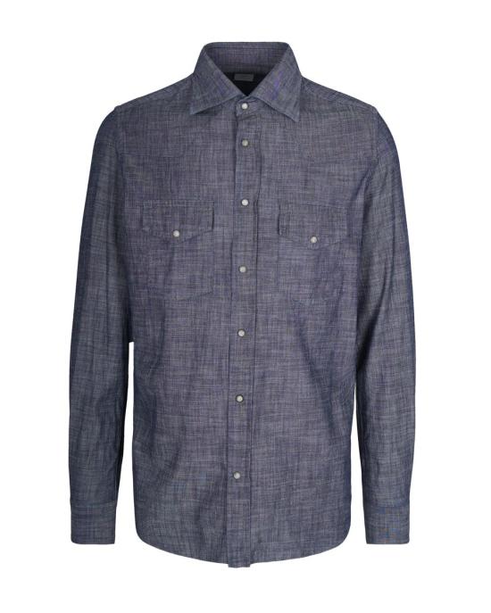 26SS 일레븐티 긴팔 셔츠 X75CAMA09TES0I18519N ROYAL