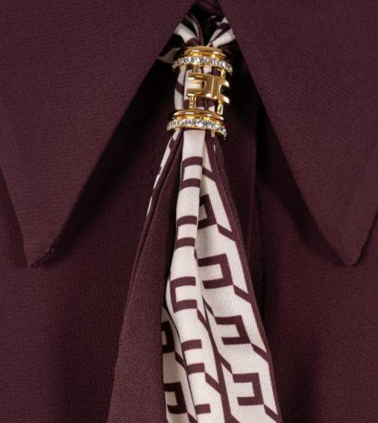 25FW 엘리자베타프랜치 블라우스 CA09356E2EA4 Merlot Red - ELISABETTA FRANCHI