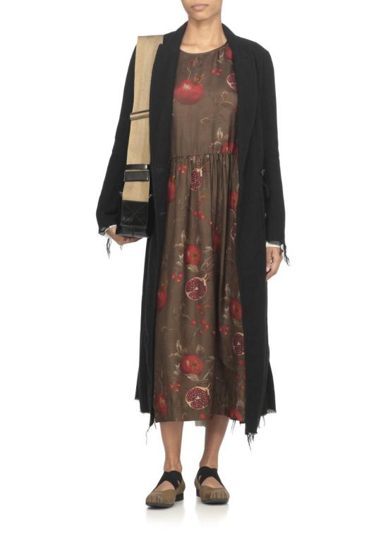 25FW 우마 왕 원피스 UP5017UW067BROWN RED - UMA WANG