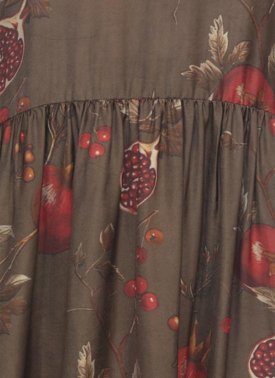 25FW 우마 왕 원피스 UP5017UW067BROWN RED - UMA WANG