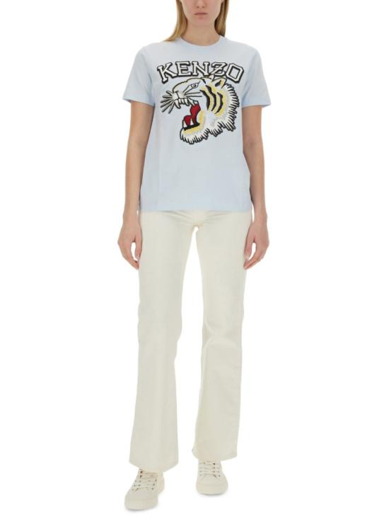  겐조 반팔 티셔츠 FE52TS116 4SG63 Blue - KENZO