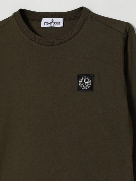 25FW [키즈] 스톤 아일랜드 티셔츠 2100003S0047 V0054 Green - STONE ISLAND