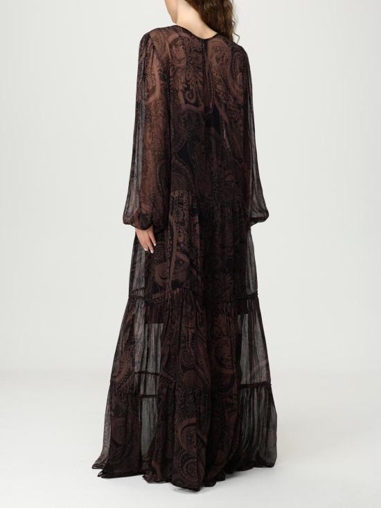 25FW 핑코 롱 원피스 106729A389 ZL1 Brown - PINKO