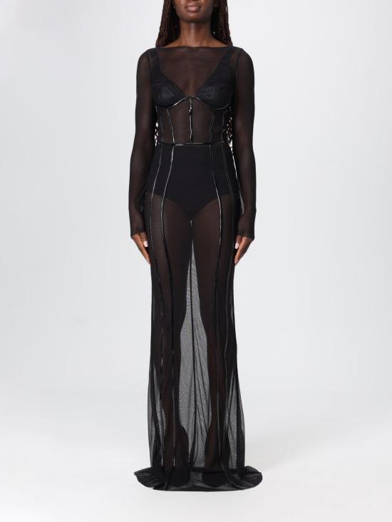 25FW 엘리자베타프랜치 롱 원피스 ABR08 110 Black