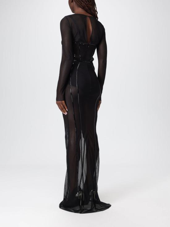 25FW 엘리자베타프랜치 롱 원피스 ABR08 110 Black - ELISABETTA FRANCHI