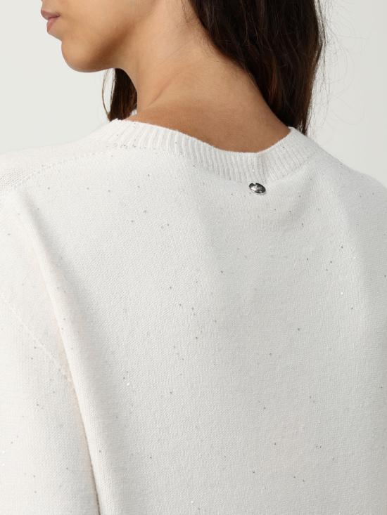 25FW 리우조 스웨터 MF5483MA27R W9167 White - LIU JO