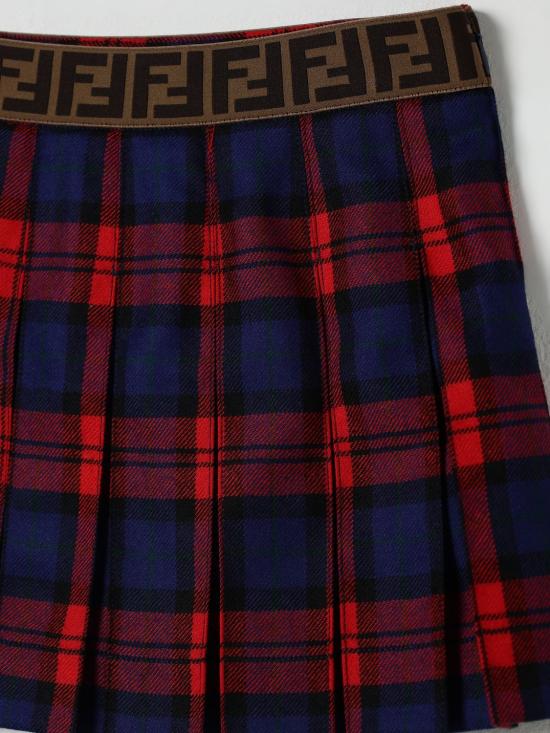 25FW [키즈] 펜디 스커트 JFE182AUKJ F1SAX Red - FENDI