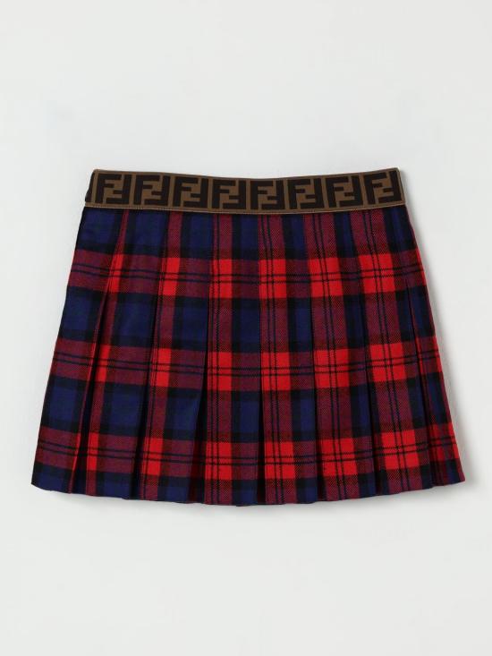25FW [키즈] 펜디 스커트 JFE182AUKJ F1SAX Red - FENDI