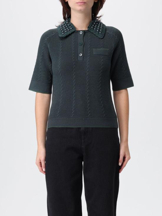 25FW 핑코 폴로 티셔츠 105484A2QZ X34 Green