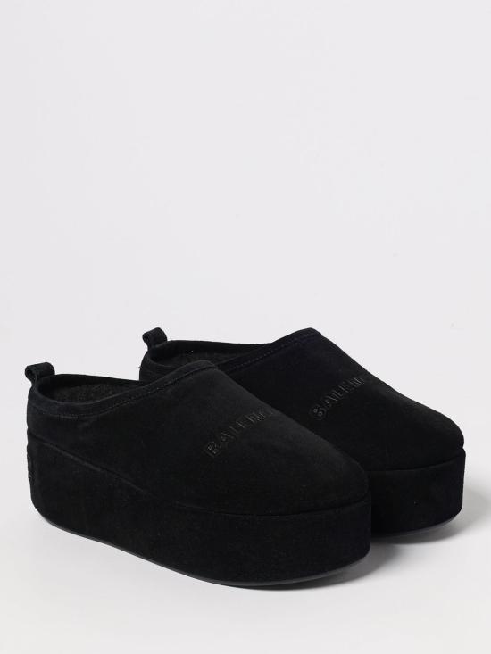 25FW 발렌시아가 알래스카 소프트 플랫폼 뮬 825258WBFC1 1000 Black - BALENCIAGA