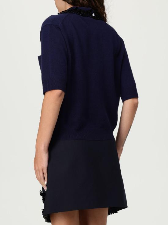 25FW 세미쿠튀르 폴로 티셔츠 Y5WD27 K92 Blue - SEMI-COUTURE